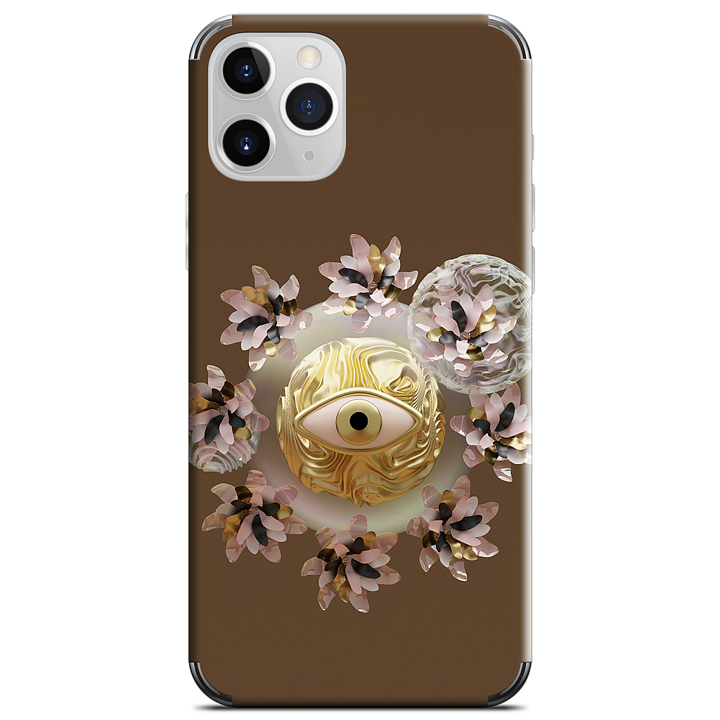 Golden Flowers iPhone Skin