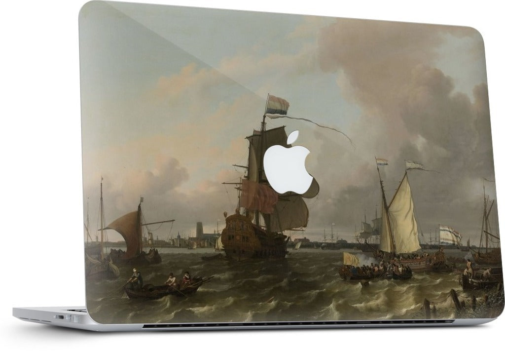 The Warship Brielle on the Maas Rotterdam MacBook Skin
