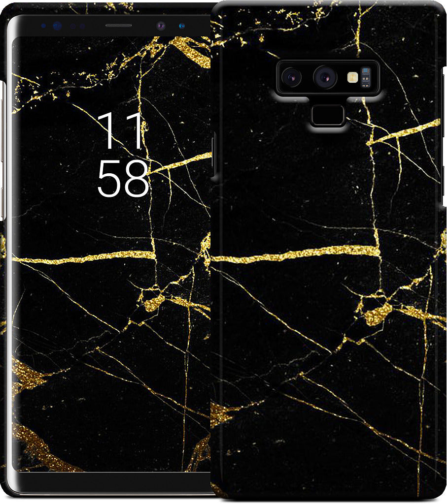 Black and Gold Marble Samsung Case