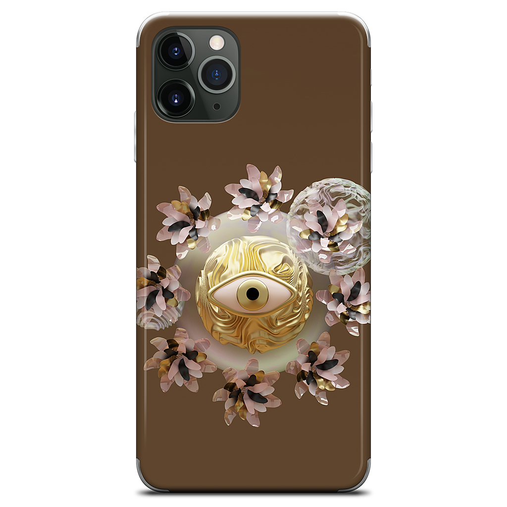 Golden Flowers iPhone Skin