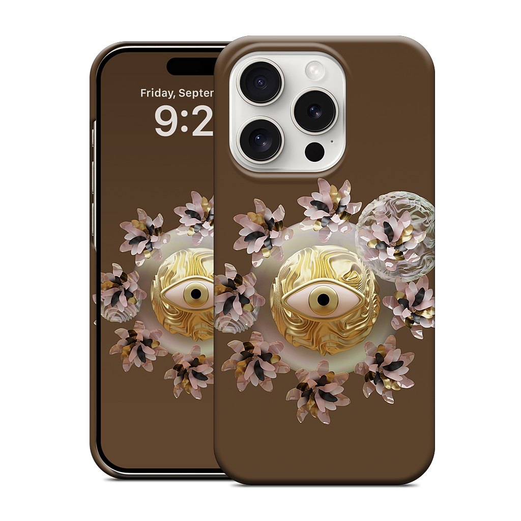 Golden Flowers iPhone Case