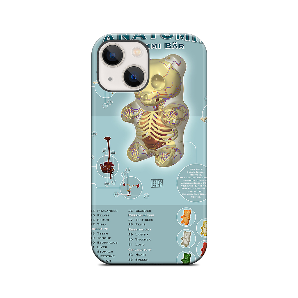 Gummi Anatomie iPhone Case