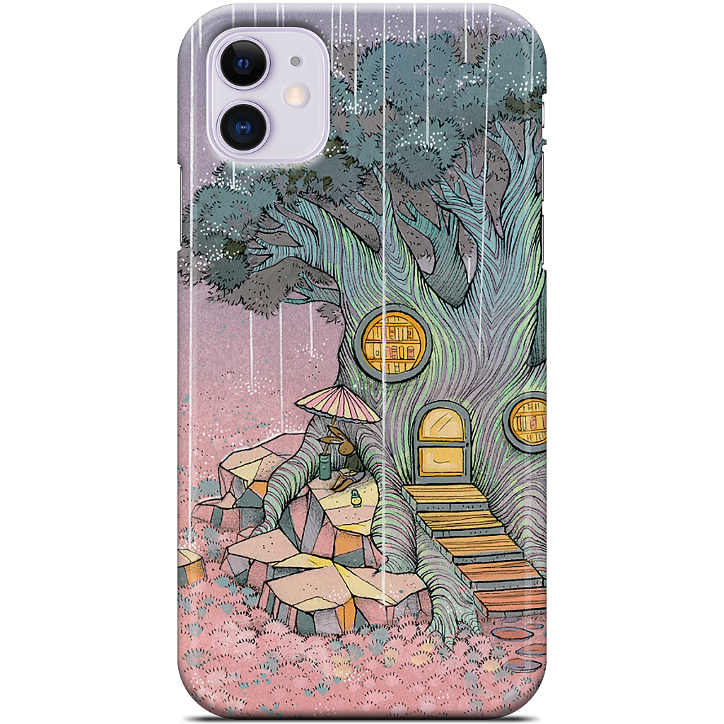 Rainy Day In The Library iPhone Case