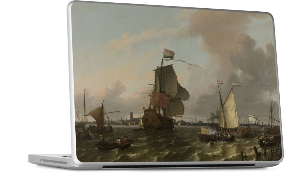 The Warship Brielle on the Maas Rotterdam MacBook Skin