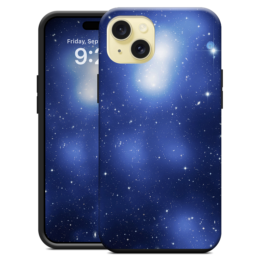 Galaxy Cluster Blue iPhone Case
