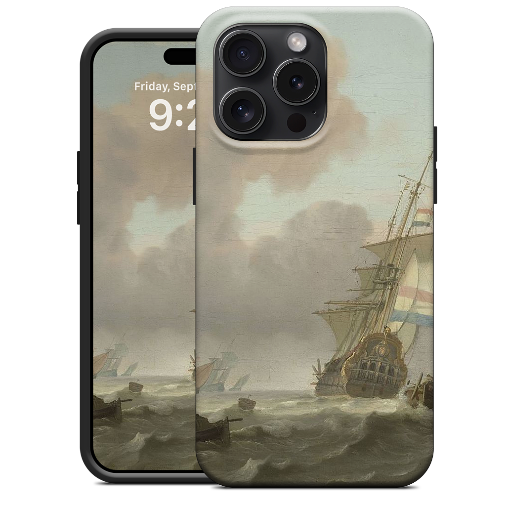 Ships in Choppy Sea iPhone Case