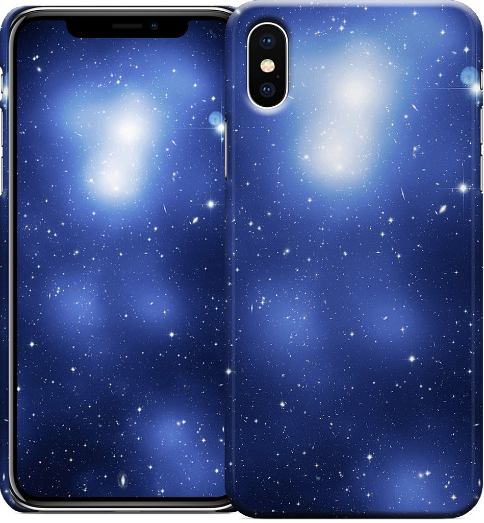 Galaxy Cluster Blue iPhone Case