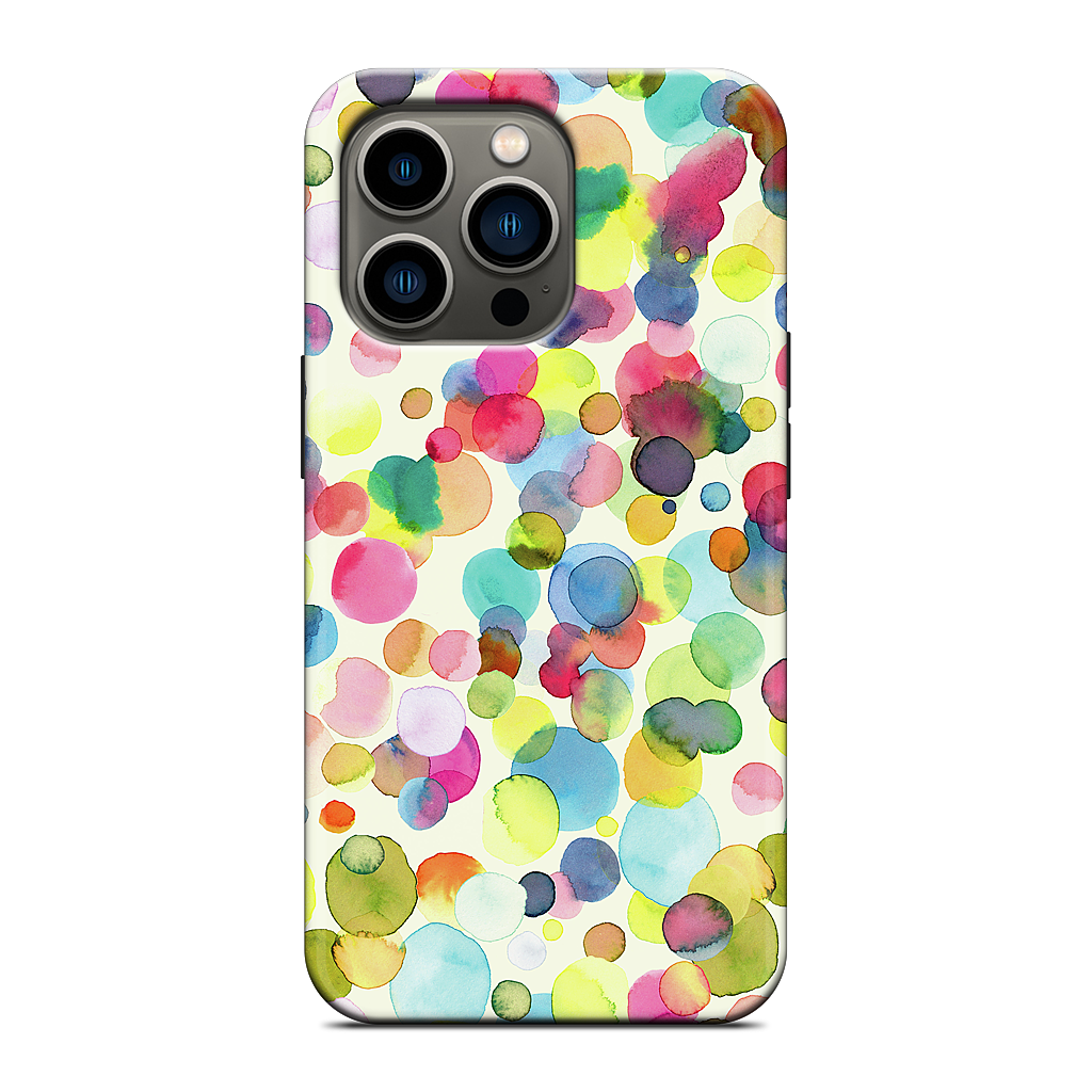 Watercolor Colorful Drops iPhone Case