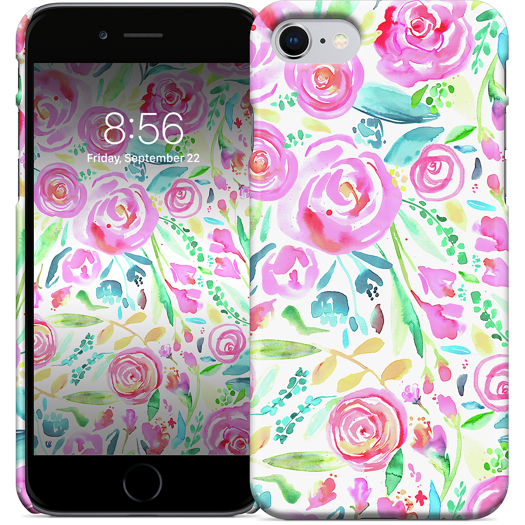 Sweet Floral Roses Pastel Bouquet iPhone Case