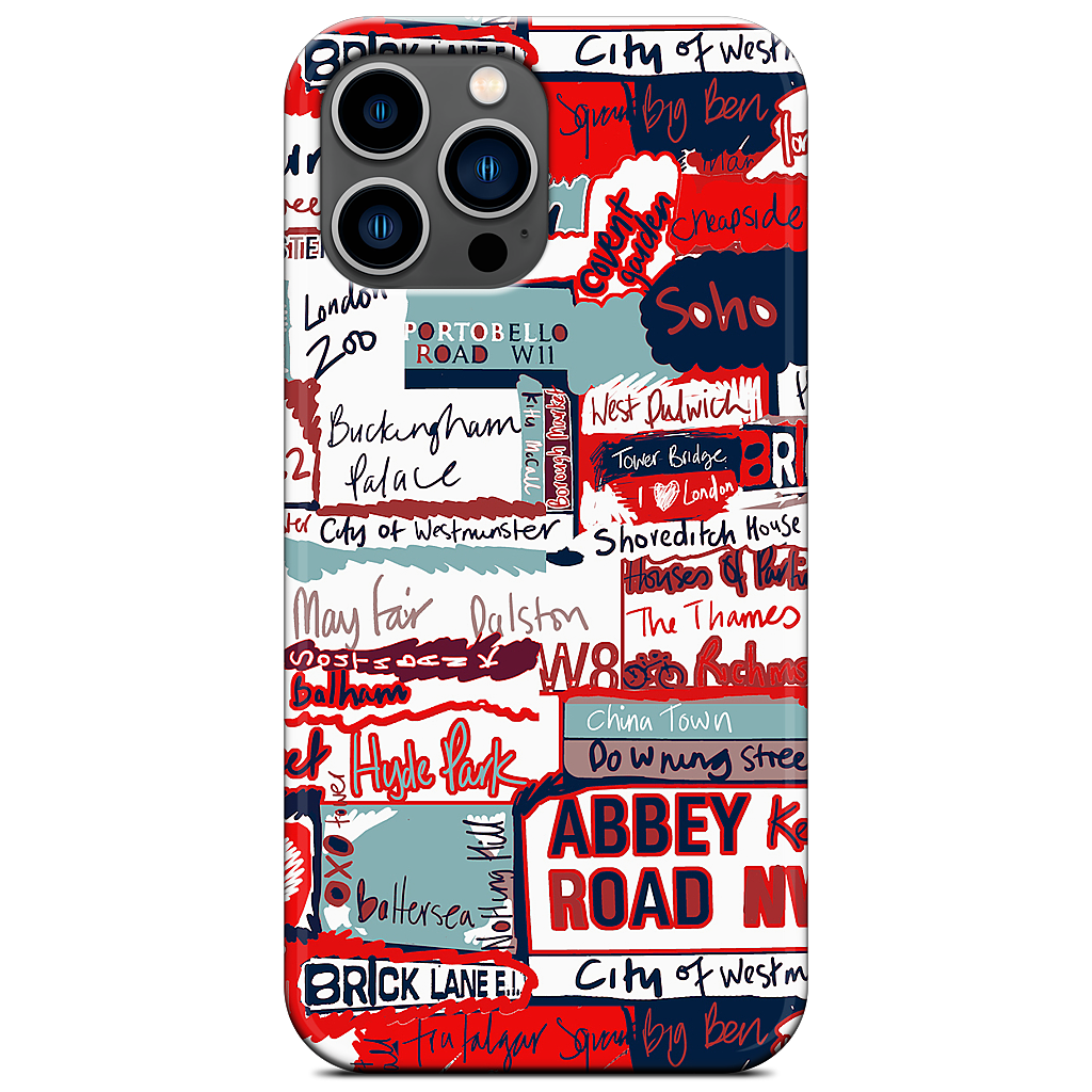 London Words iPhone Case