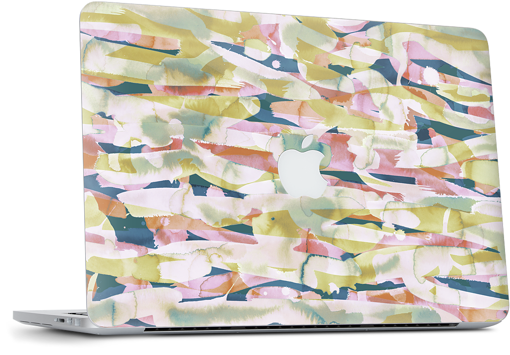 Watercolor Pastiche MacBook Skin
