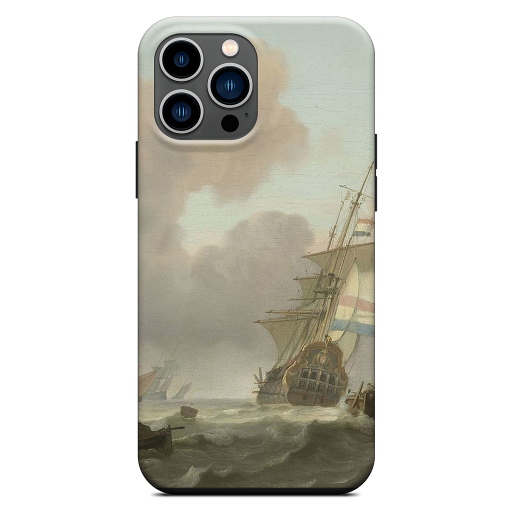 Ships in Choppy Sea iPhone Case
