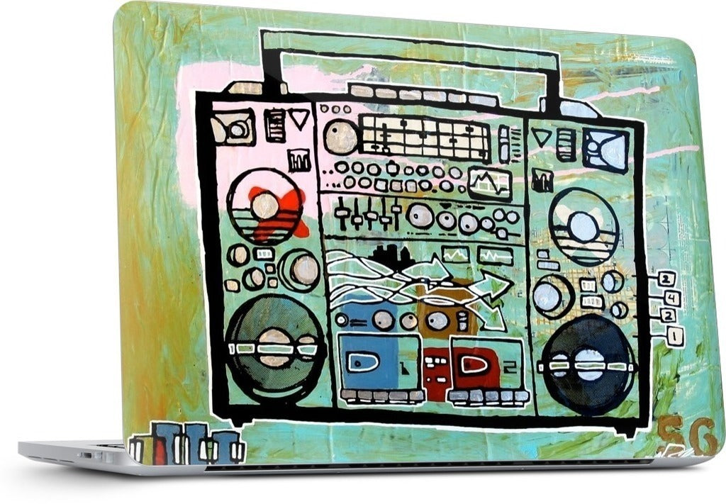Ghetto Blaster MacBook Skin