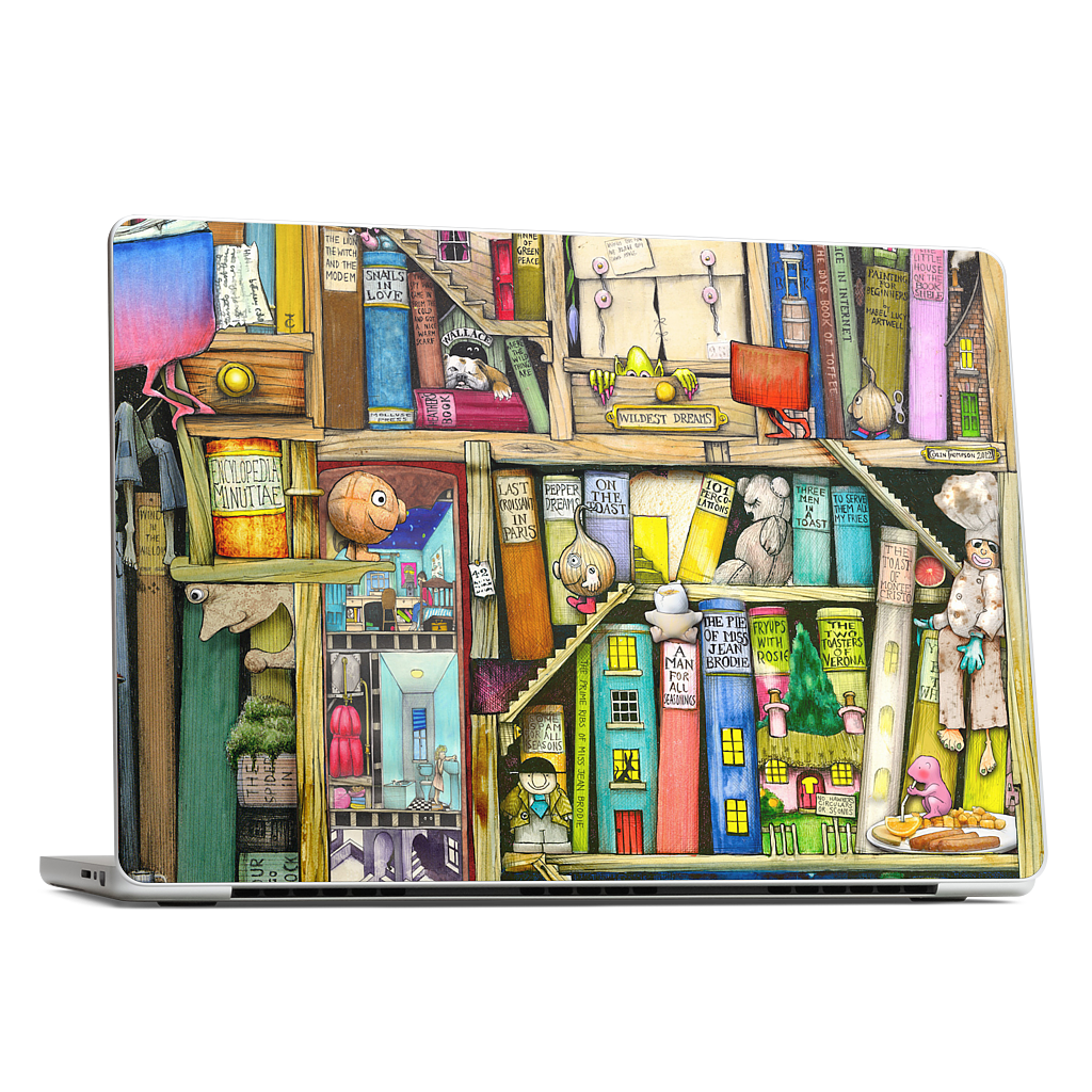 Bookshelf 2c MacBook Skin