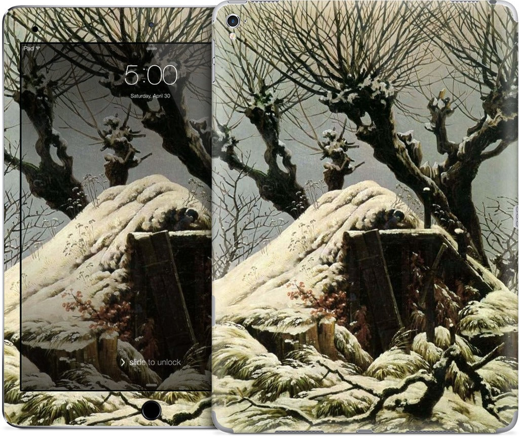 Snowy Cottage iPad Skin