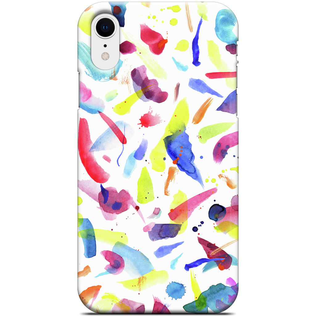 Watercolor Summer Brushstrokes iPhone Case