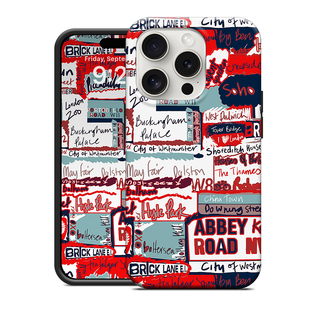 London Words iPhone Case