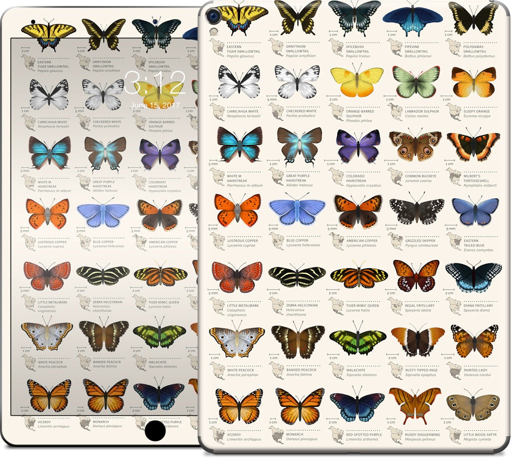 42 North American butterflies iPad Skin
