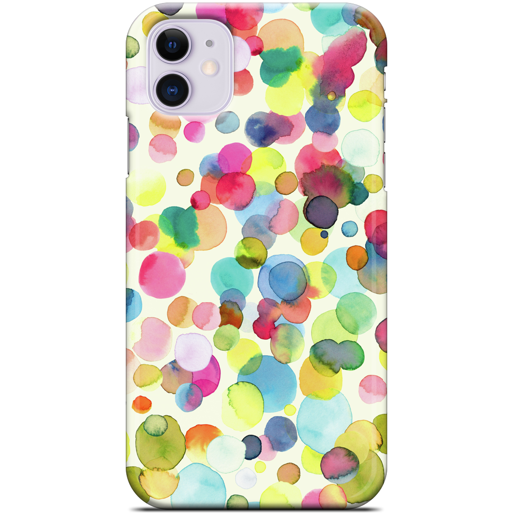 Watercolor Colorful Drops iPhone Case
