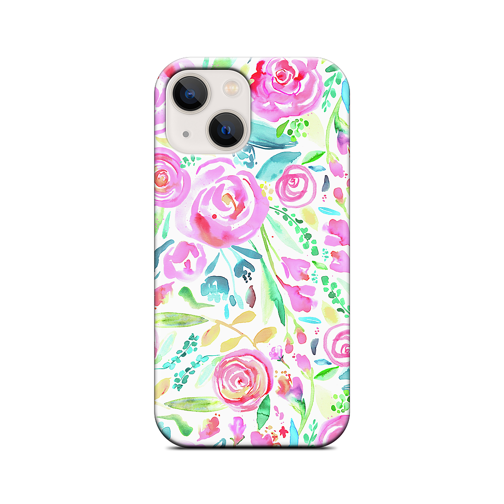 Sweet Floral Roses Pastel Bouquet iPhone Case