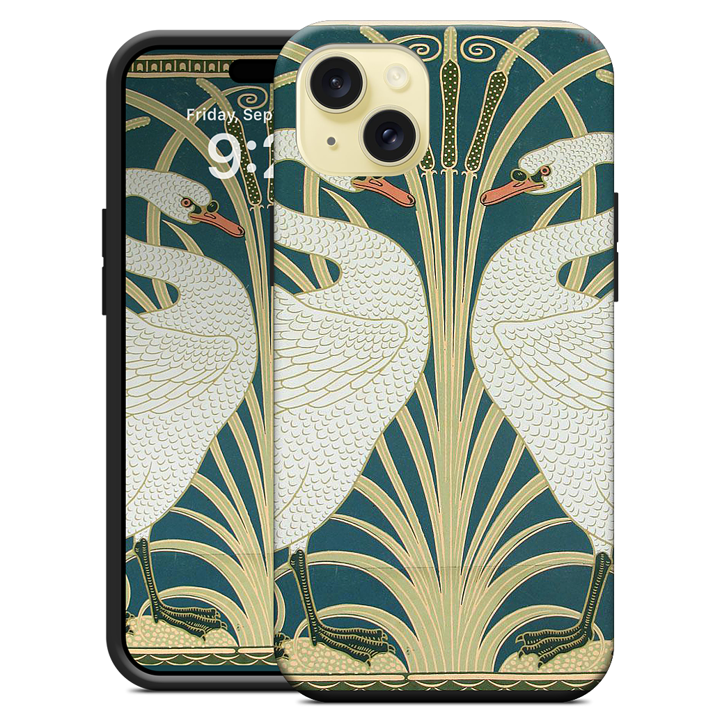 Swans and Irises iPhone Case