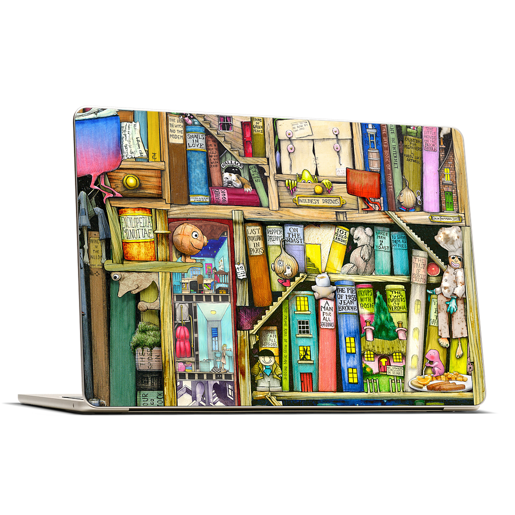 Bookshelf 2c MacBook Skin
