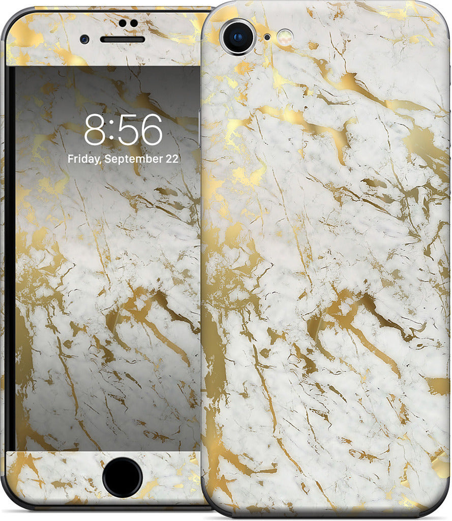 Gold Marble iPhone Skin