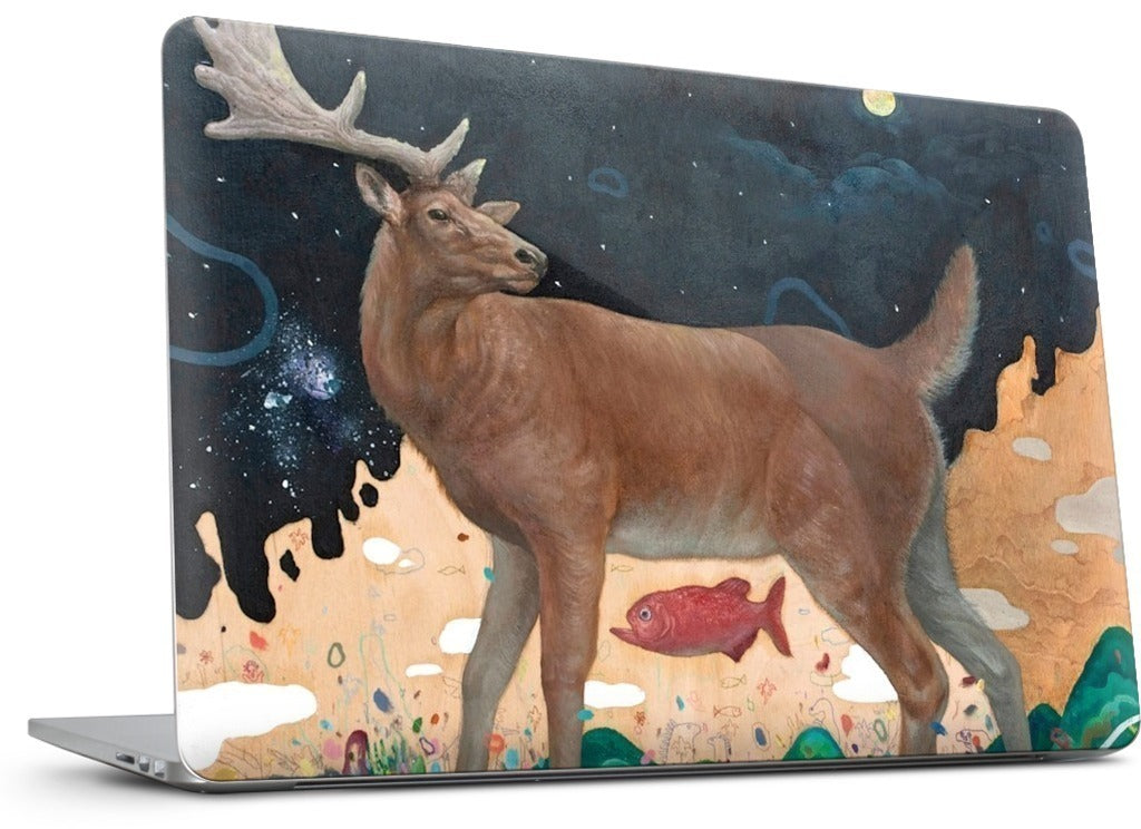 A Relieved Deer MacBook Skin