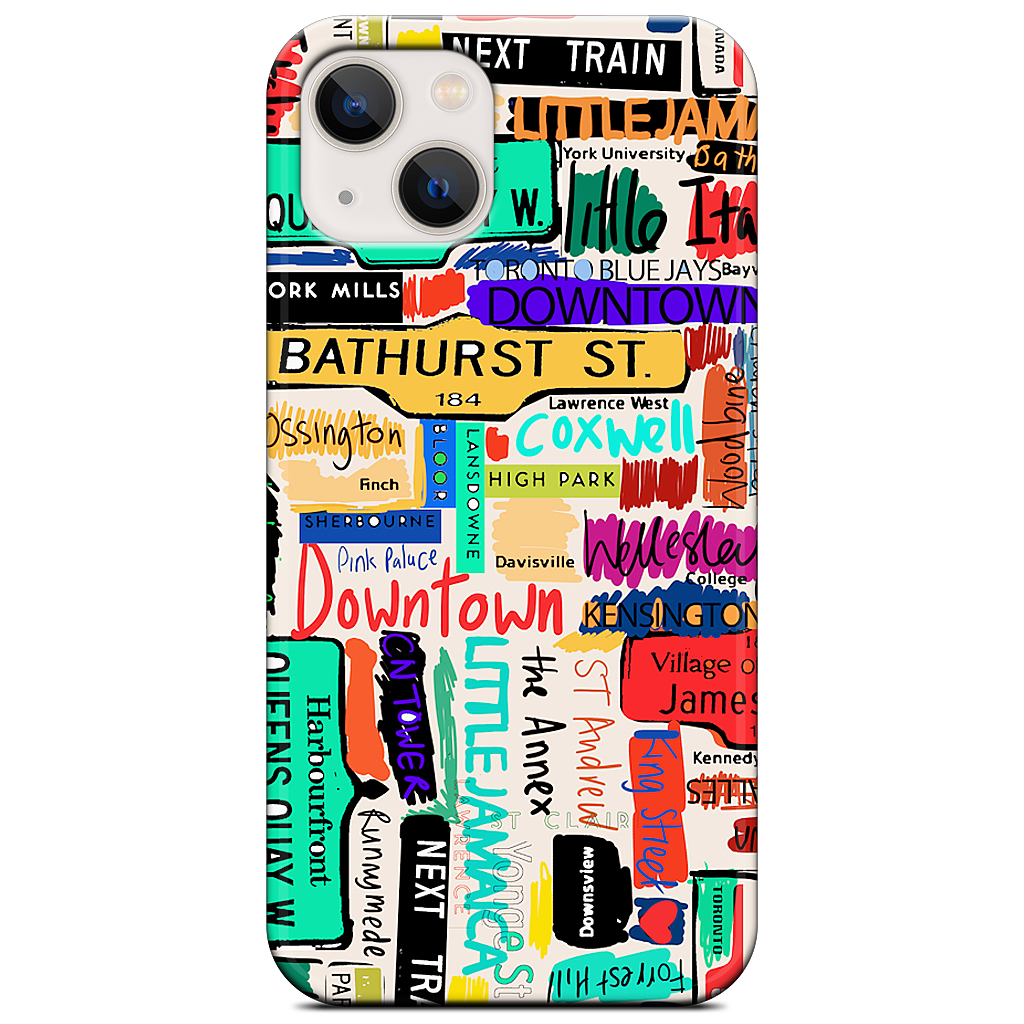 Toronto words iPhone Case