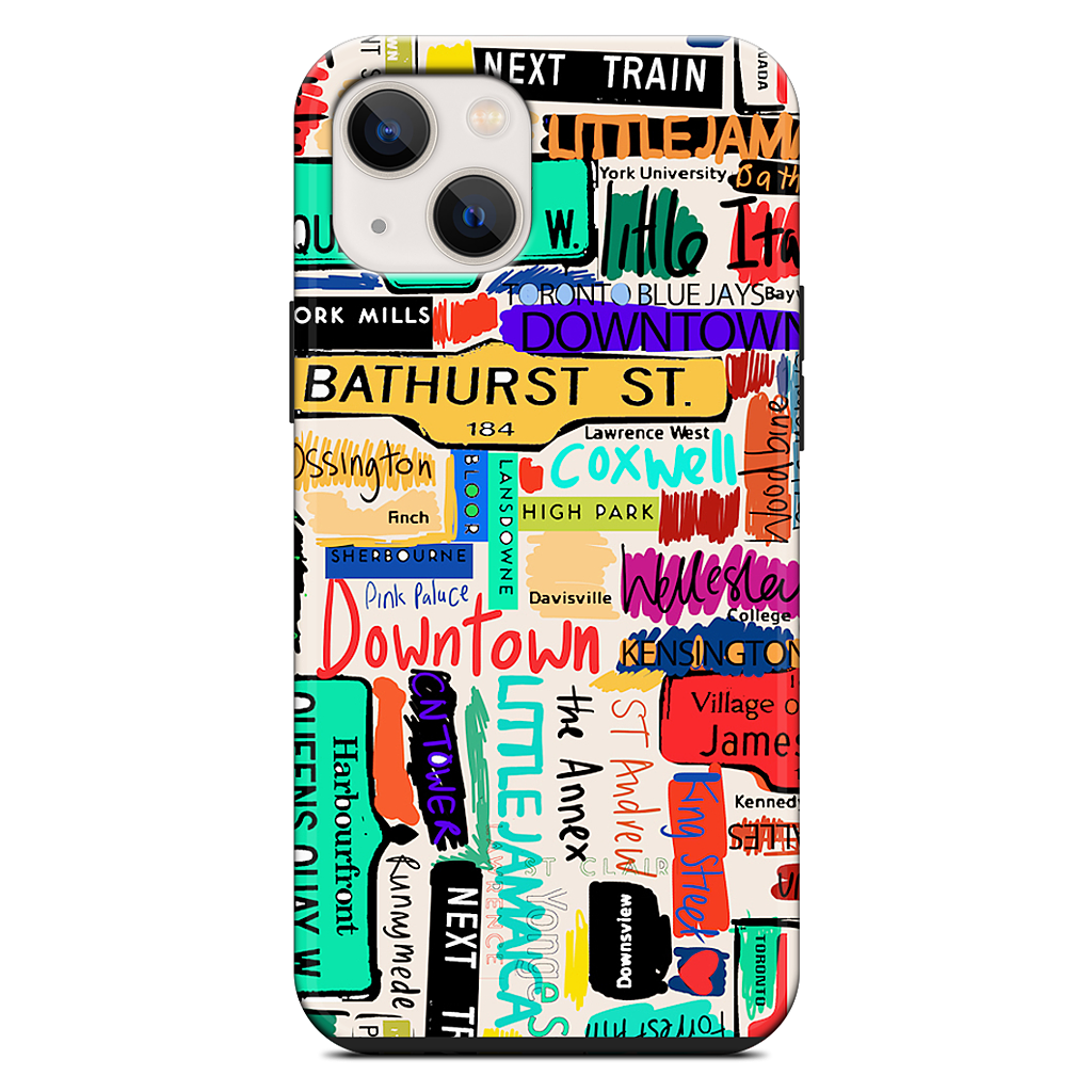 Toronto words iPhone Case