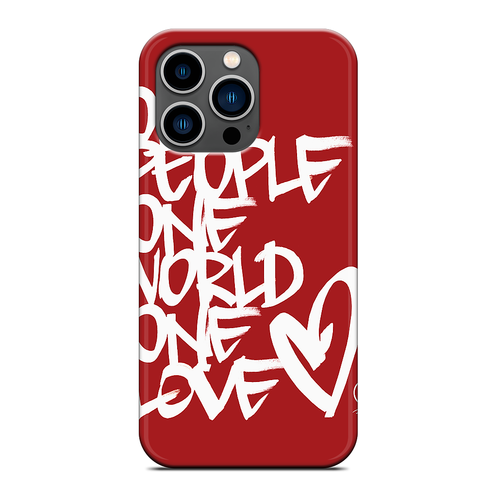 One People, One World, One Love iPhone Case