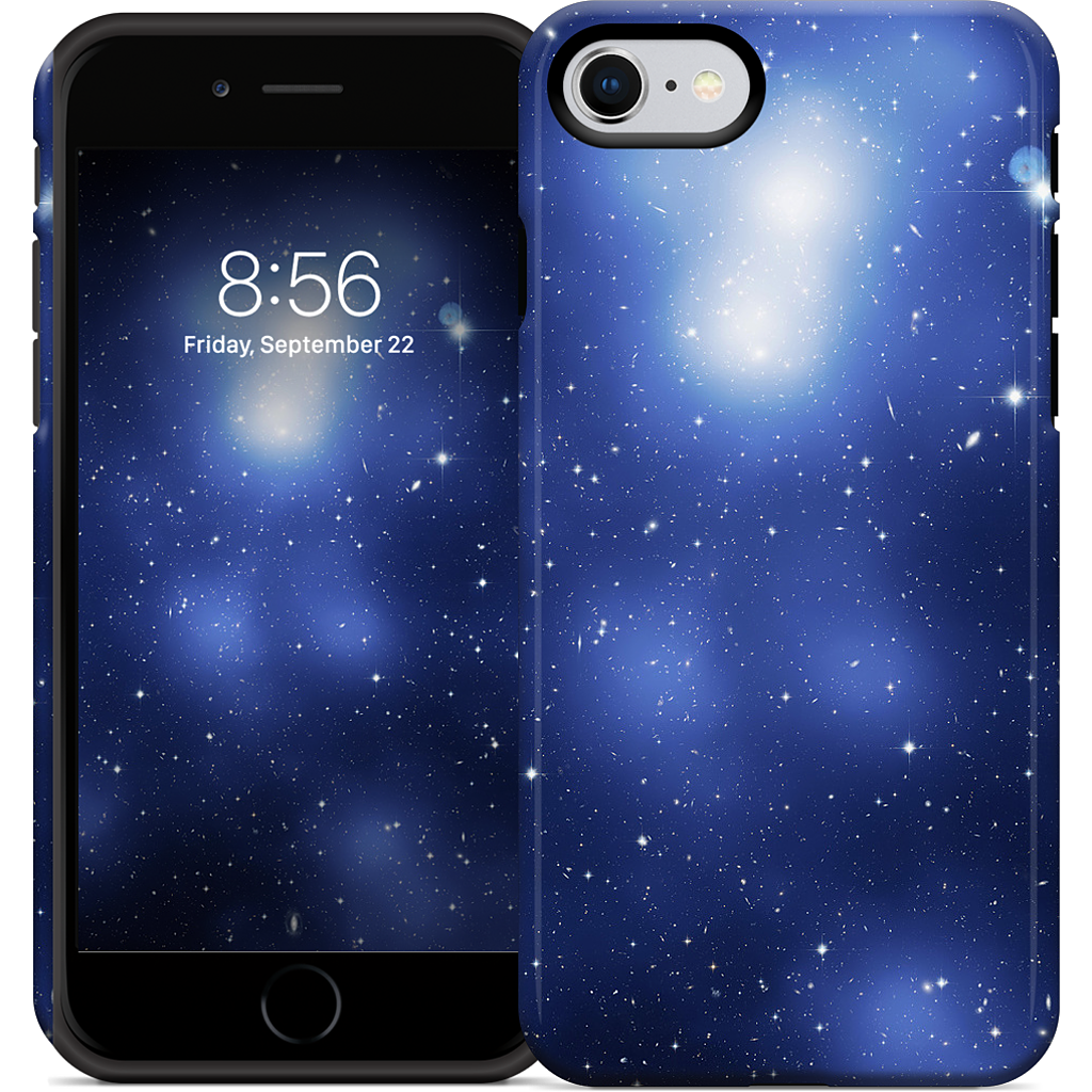 Galaxy Cluster Blue iPhone Case