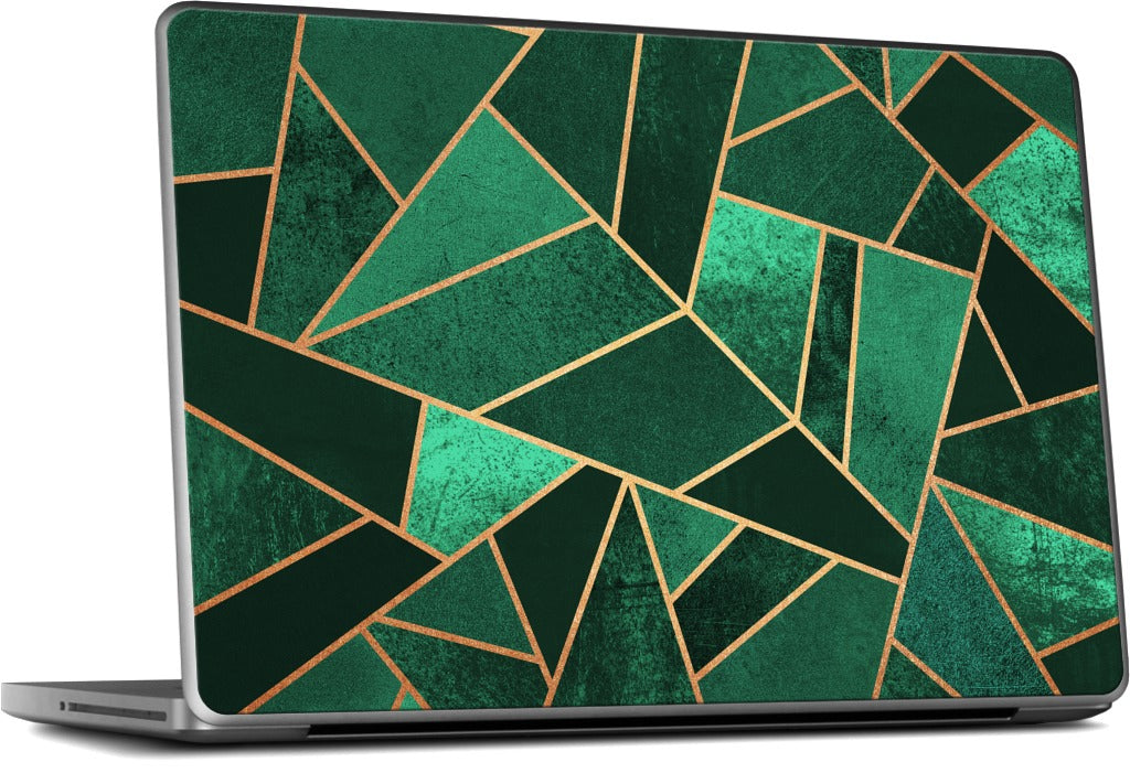 Emerald and Copper MacBook Skin