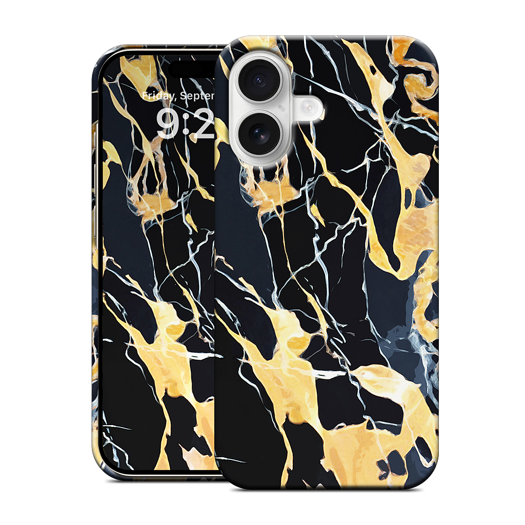 Black Marble iPhone Case