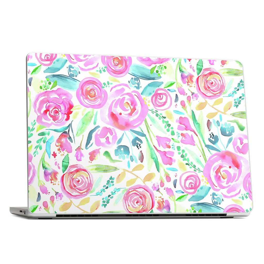 Sweet Floral Roses Pastel Bouquet MacBook Skin
