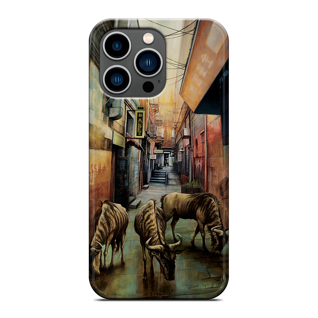 "Street of Three Beasts" -Levinson iPhone Case