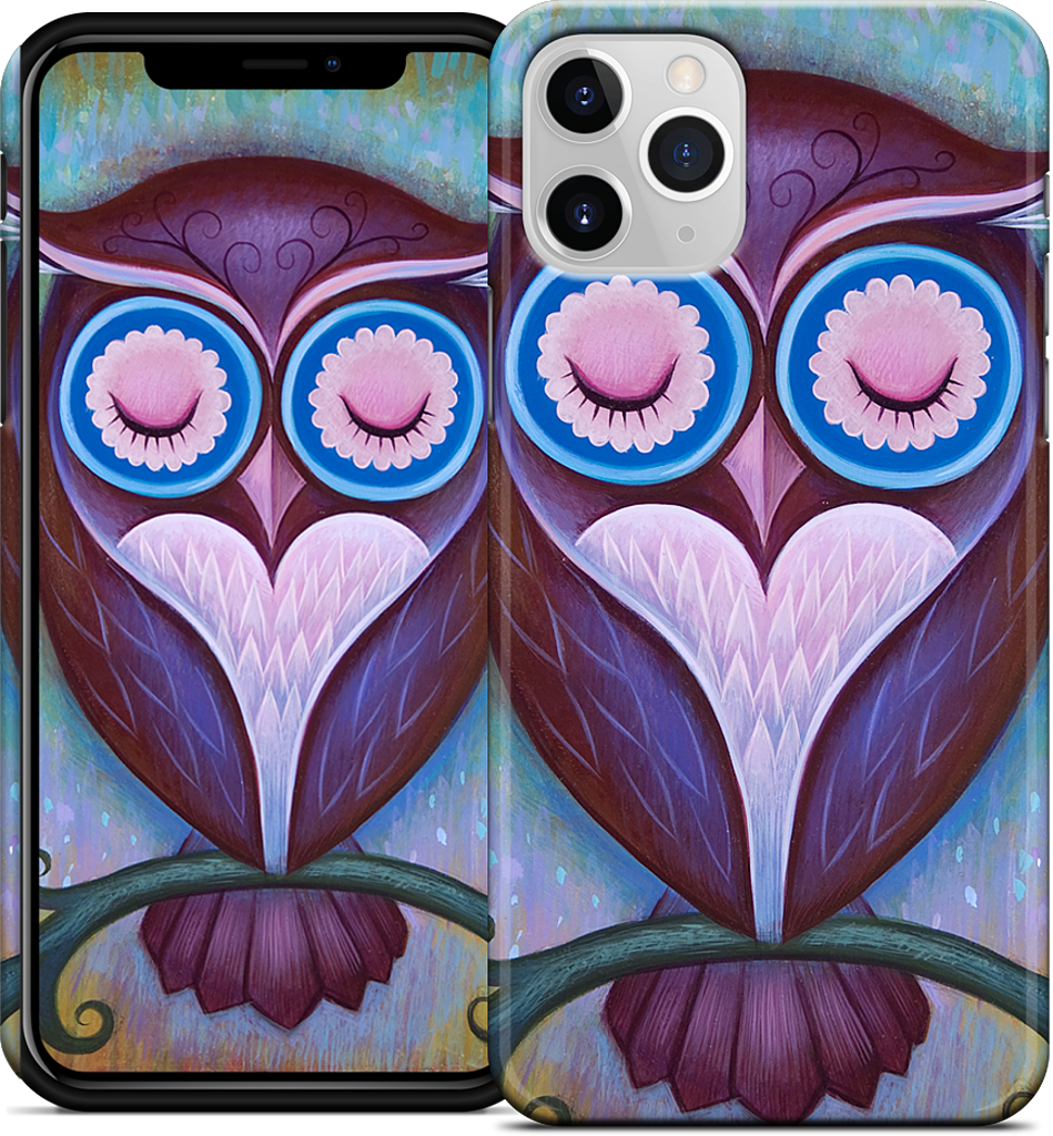 Sleepy Owl iPhone Case