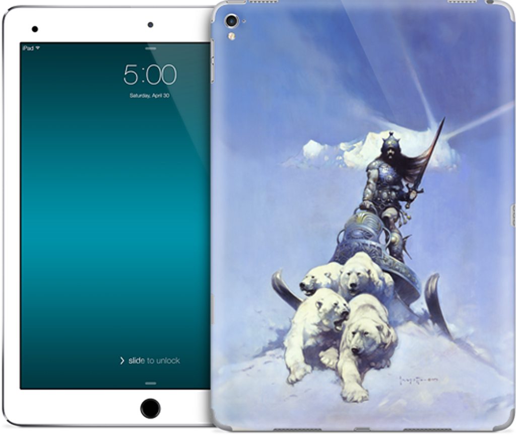 Silver Warrior iPad Skin