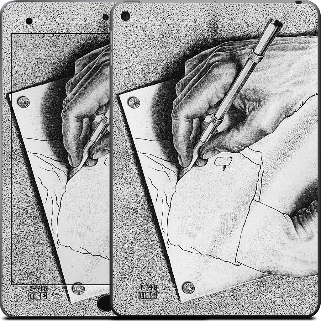 Drawing Hands iPad Skin