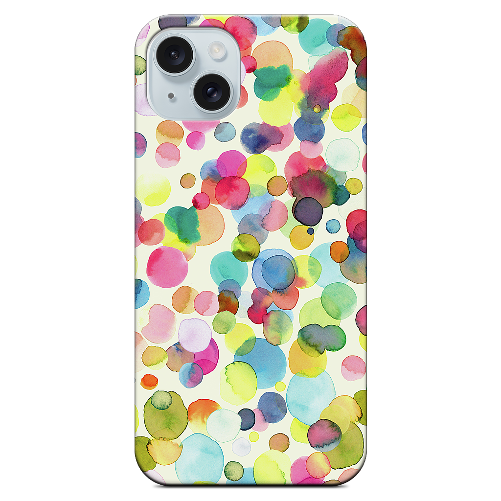 Watercolor Colorful Drops iPhone Case