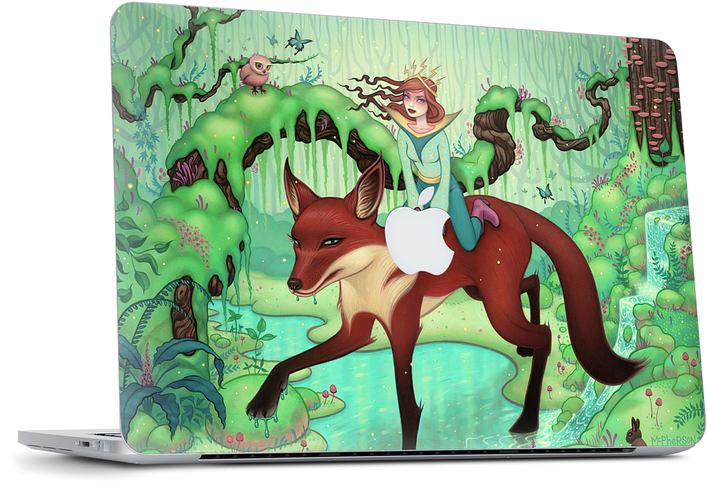 The Fox's Respite MacBook Skin