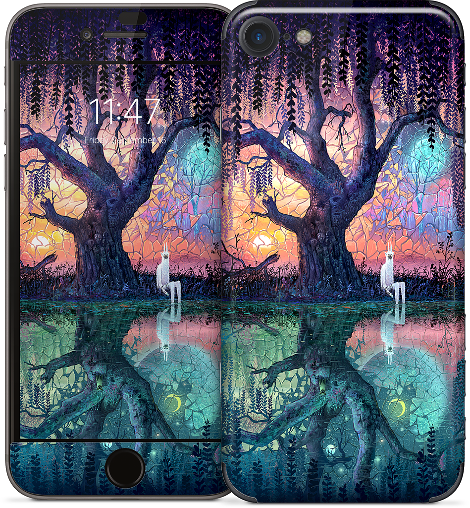 On the Banks of Broken Worlds iPhone Skin