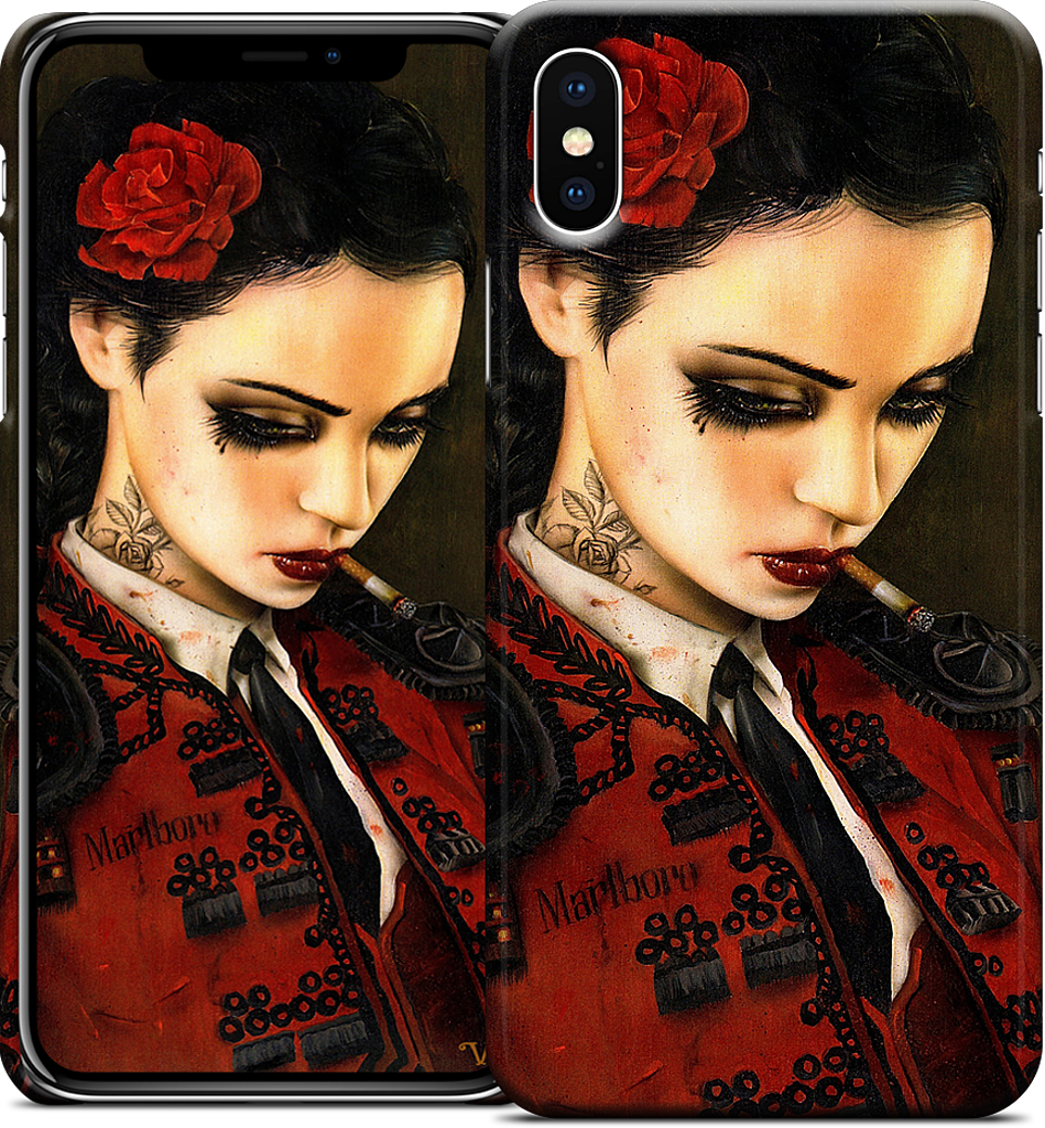 Bull Fight Her iPhone Case