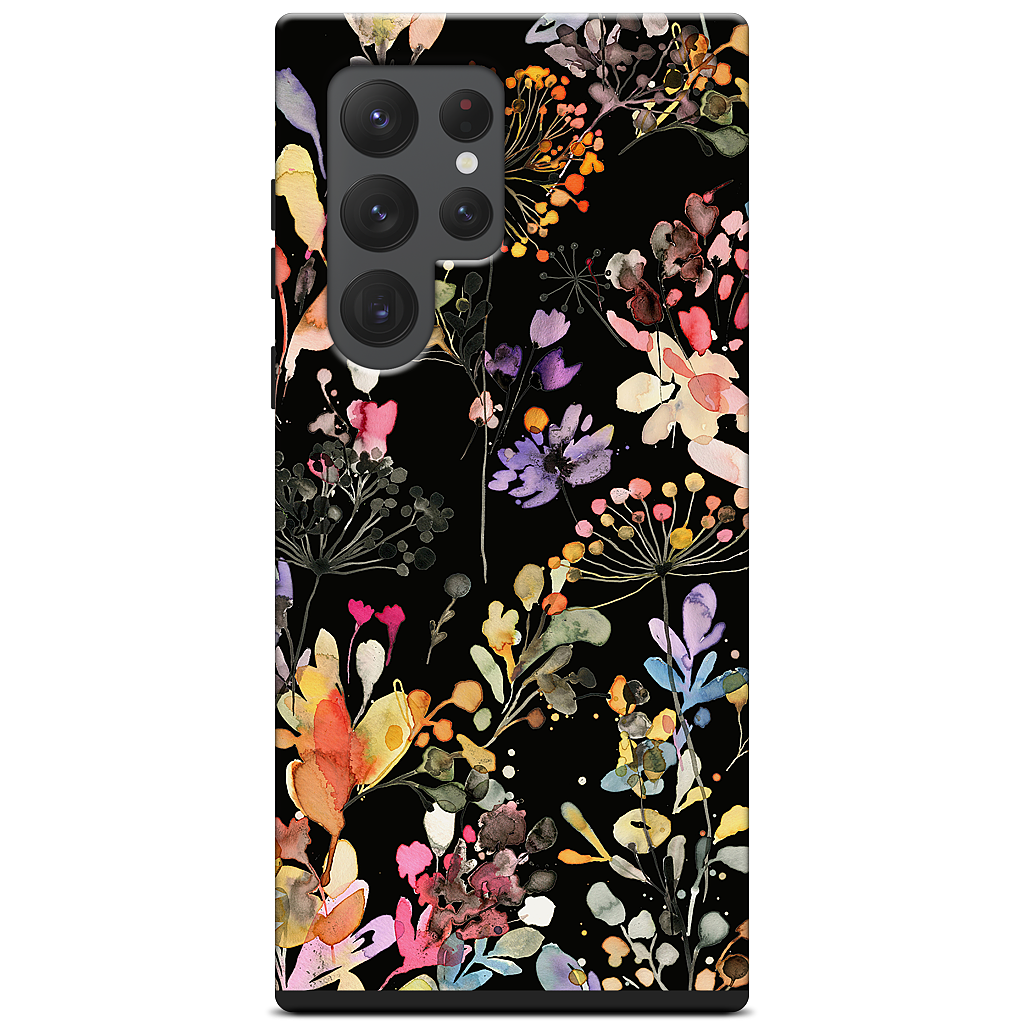 Wild Grasses (Black) Samsung Case