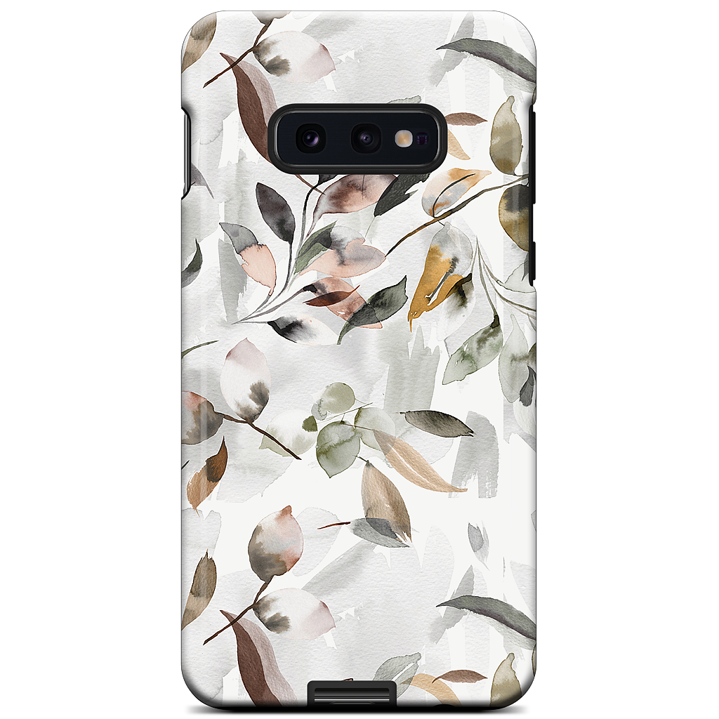 Watercolor Leaves Green Samsung Case
