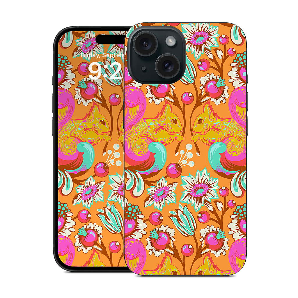Squirrel Begonia iPhone Skin