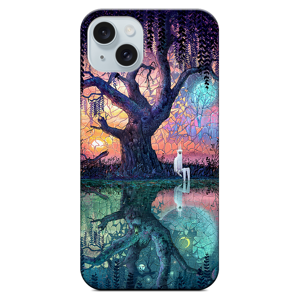 On the Banks of Broken Worlds iPhone Case