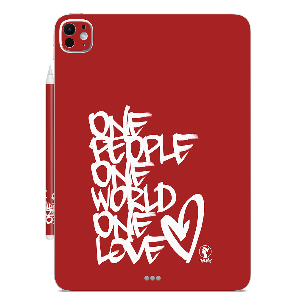 One People, One World, One Love iPad Skin