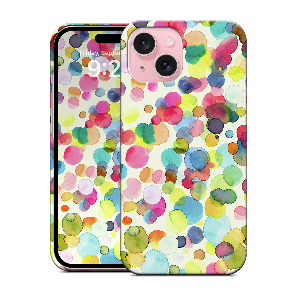 Watercolor Colorful Drops iPhone Case