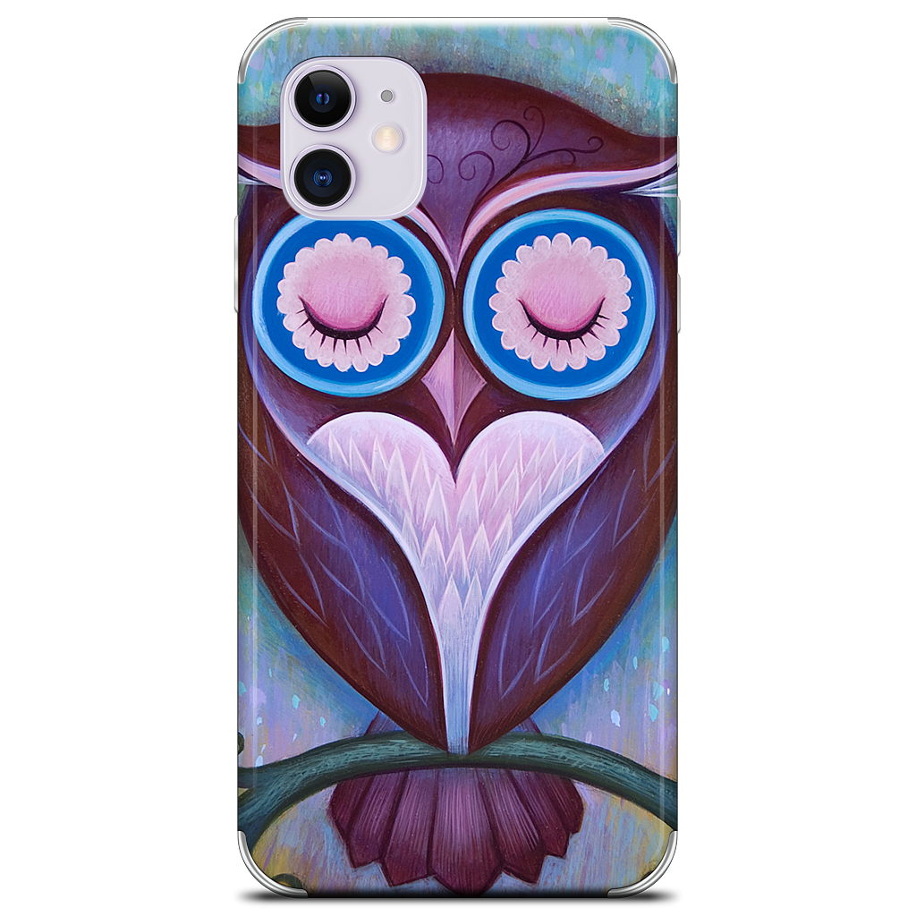 Sleepy Owl iPhone Skin